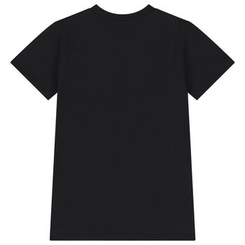 Girls Black Logo Dress