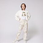 Girls White & Gold Logo T-Shirt, 1, hi-res