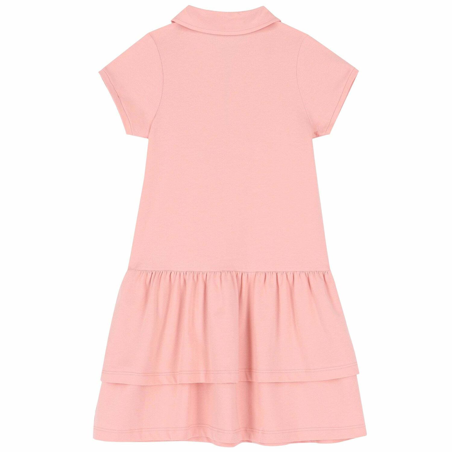 Girls Pink Logo Polo Dress, 2, hi-res image number null