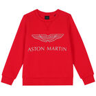 Boys Red Logo Sweatshirt, 2, hi-res