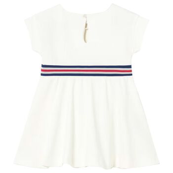 Younger Girls Ivory Heart Dress