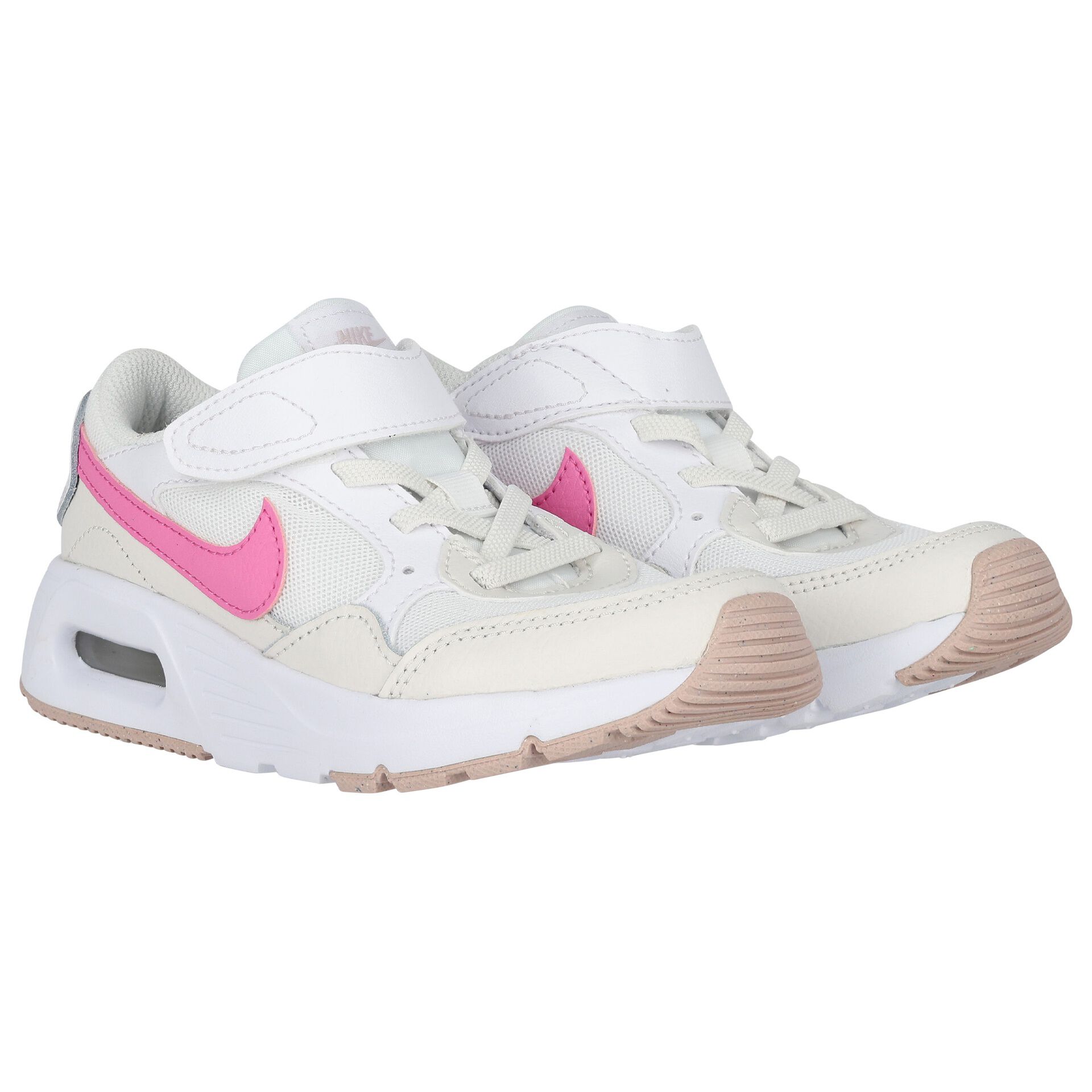 Nike Kids Girls White Pink Nike Air Max Trainers Junior Couture UK