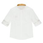 Boys White Logo Shirt, 1, hi-res