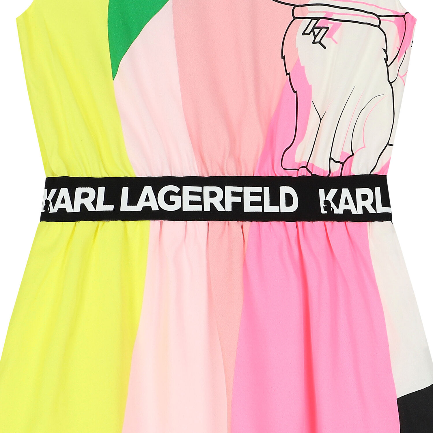 Girls Multi-Coloured Choupette Dress, 1, hi-res