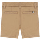 Younger Boys Beige Chino Shorts, 3, hi-res