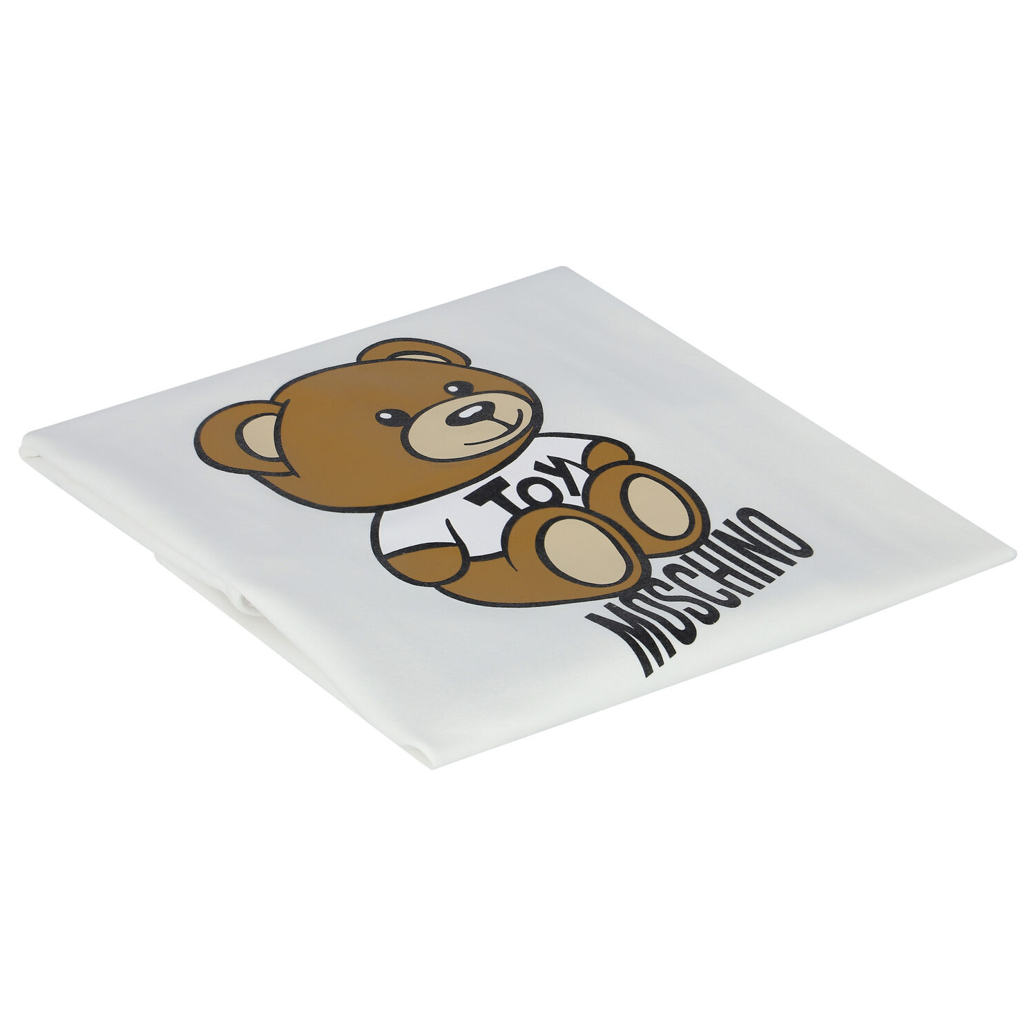 White Teddy Bear Logo Baby Blanket, 3, hi-res