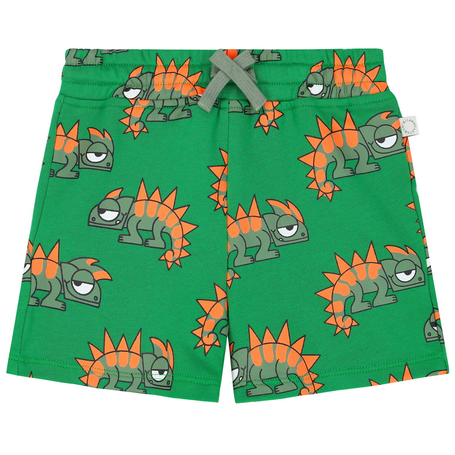 Younger Boys Green Gecko Shorts, 1, hi-res