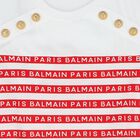 Girls White & Red Logo Dress, 2, hi-res