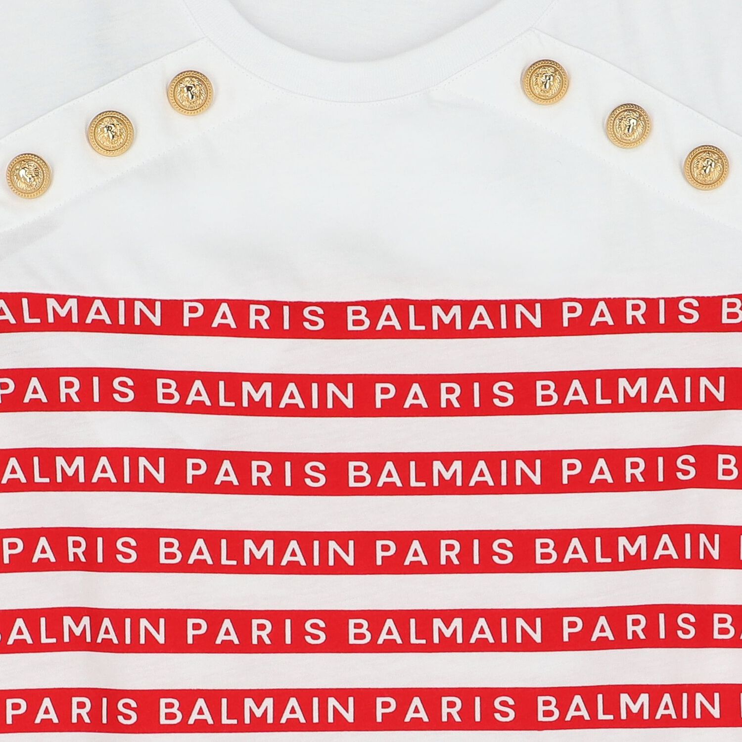 Girls White & Red Logo Dress, 2, hi-res