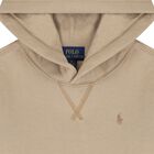 Boys Beige Logo Hooded Top, 1, hi-res