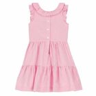Girls Pink Striped Dress, 1, hi-res