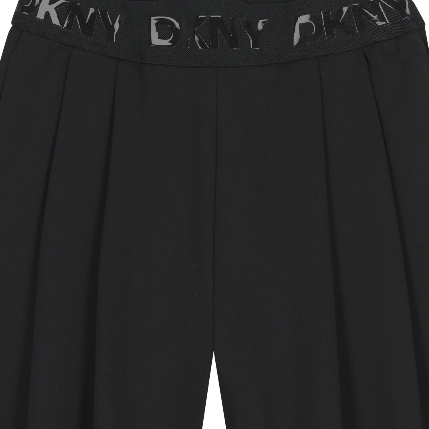 Girls Black Logo Trousers, 1, hi-res