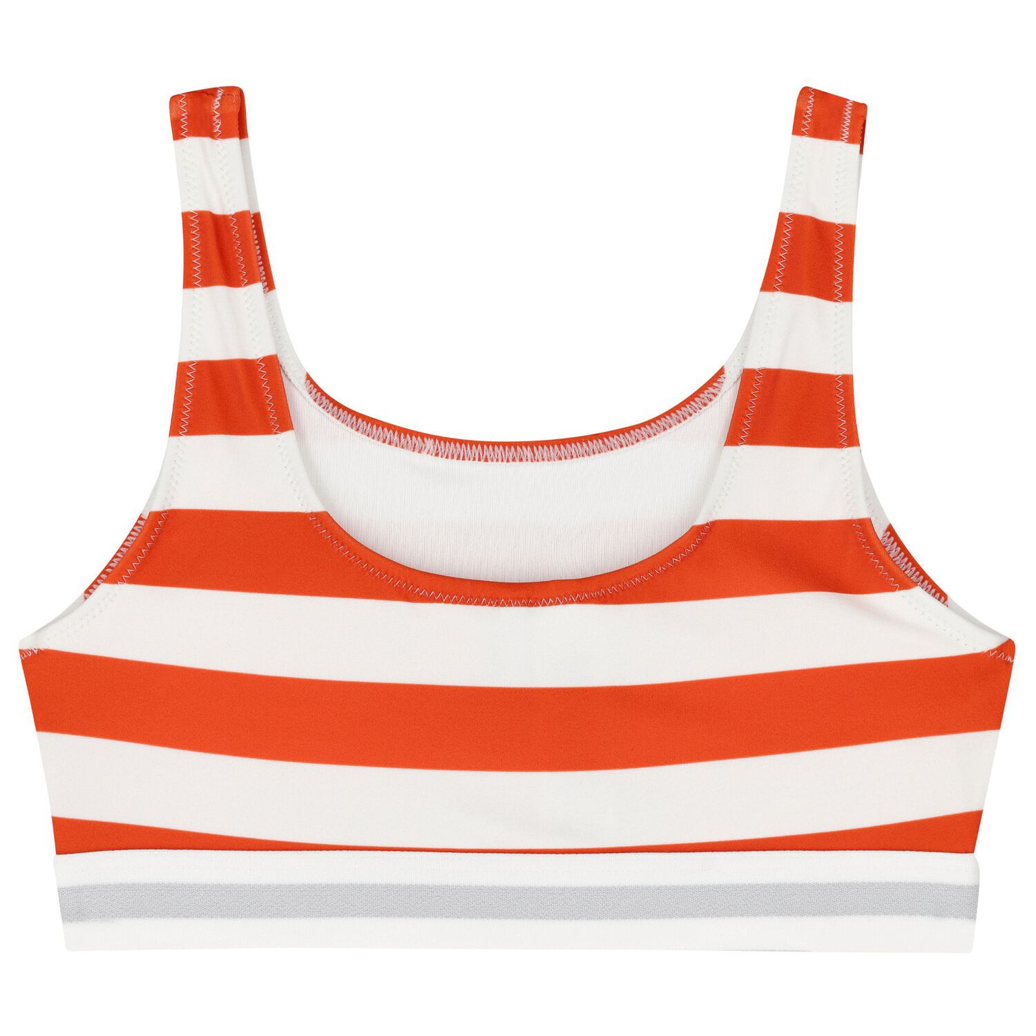Girls Orange Striped Bikini, 1, hi-res image number null