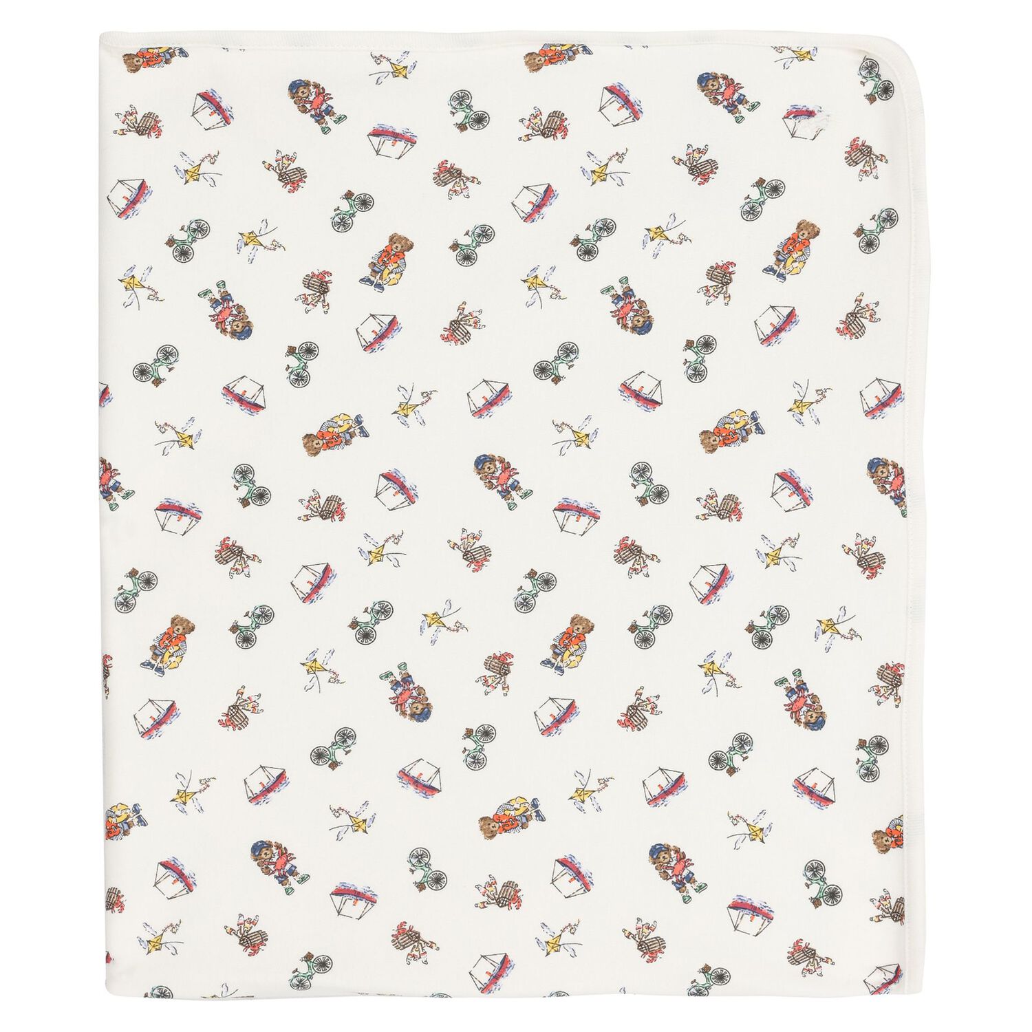 Ivory Cotton Playful Bear Print Baby Gift Set, 1, hi-res image number null