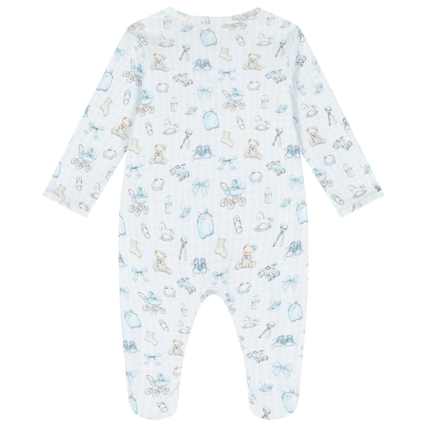 Blue Nursery Print Babygrow Gift Set (3 Piece), 1, hi-res image number null