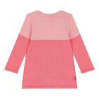 Younger Girls Pink Knitted Dress, 1, hi-res