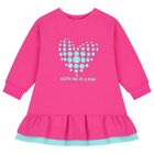 Girls Pink Heart Logo Dress Set, 1, hi-res