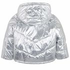 Girls Silver & Pink Reversible Jacket, 1, hi-res