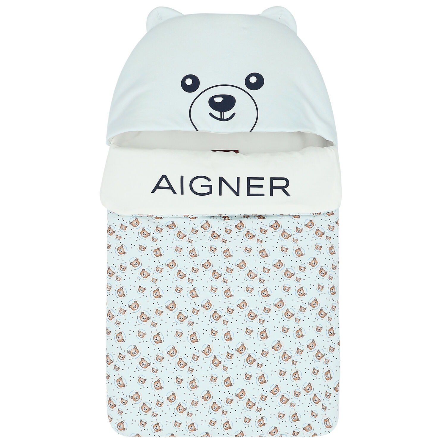 Blue Teddy Logo Baby Nest, 2, hi-res