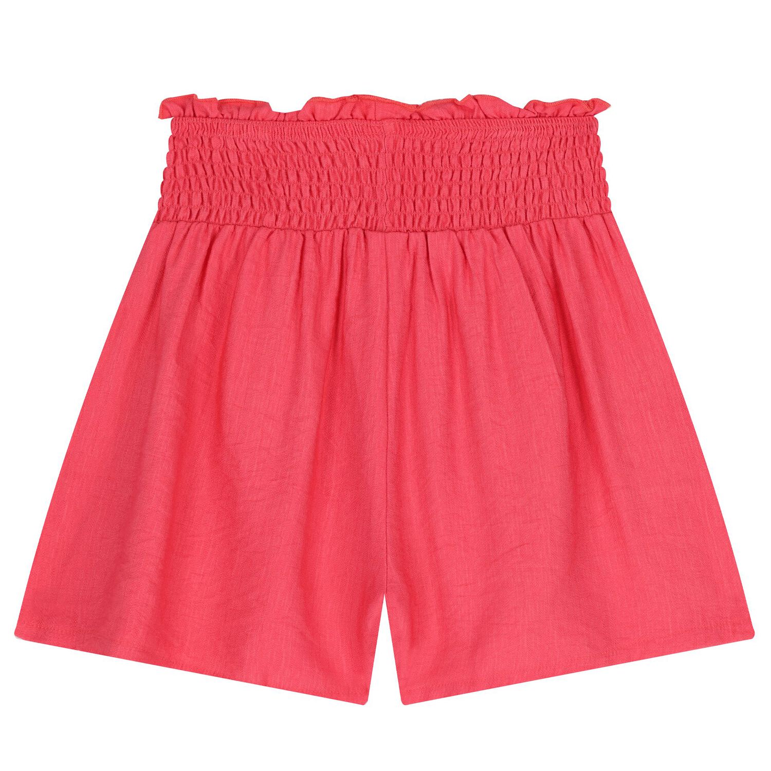 Girls Red Ruffled Shorts Set, 1, hi-res