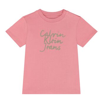 Baby Girls Pink Logo T-Shirt