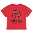 Red Logo Flowers T-Shirt, 1, hi-res