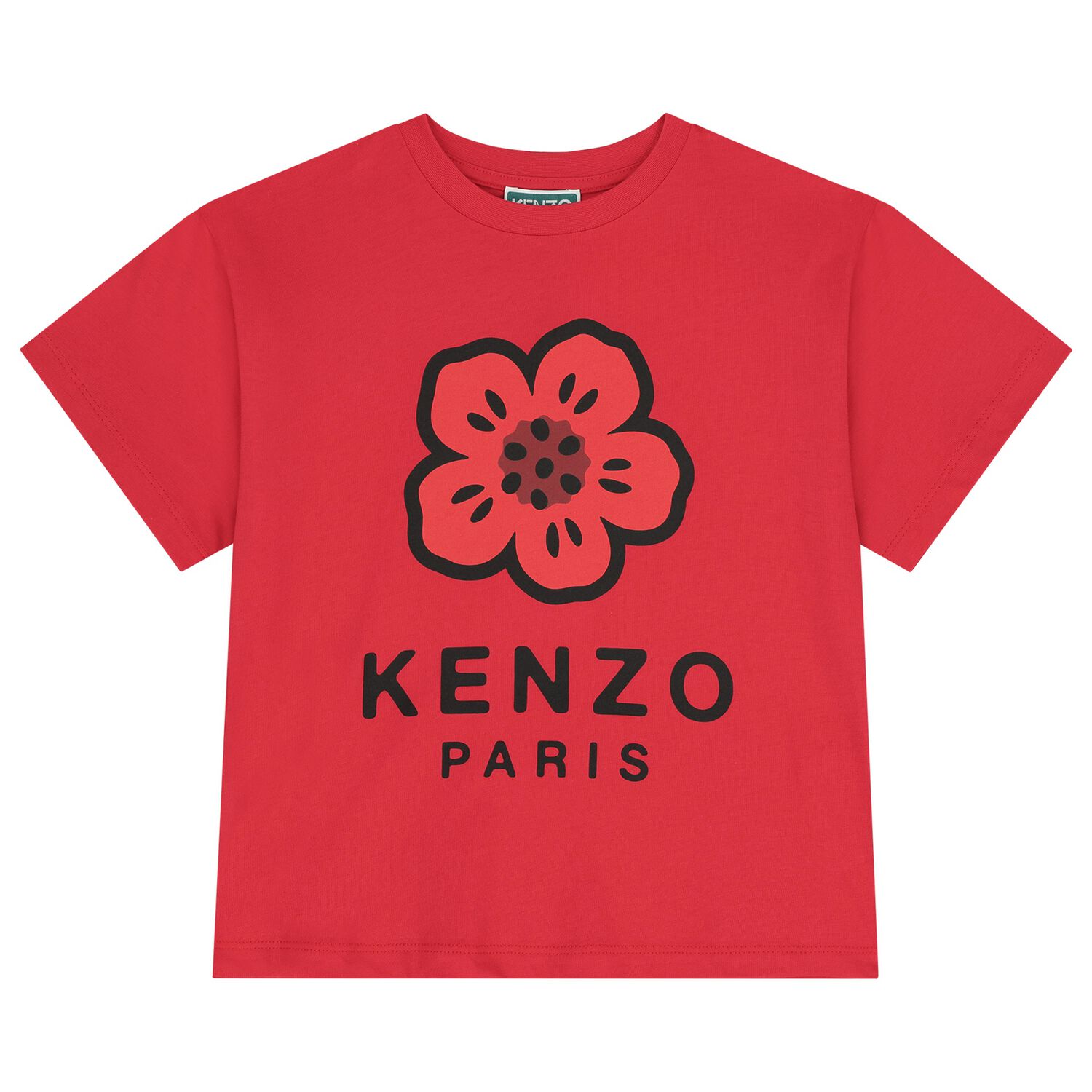 Red Logo Flowers T-Shirt, 1, hi-res