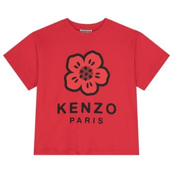 Red Logo Flowers T-Shirt