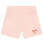 Girls Pink Logo Shorts, 1, hi-res