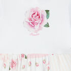 Baby Girls White Rose Babygrow Set, 1, hi-res