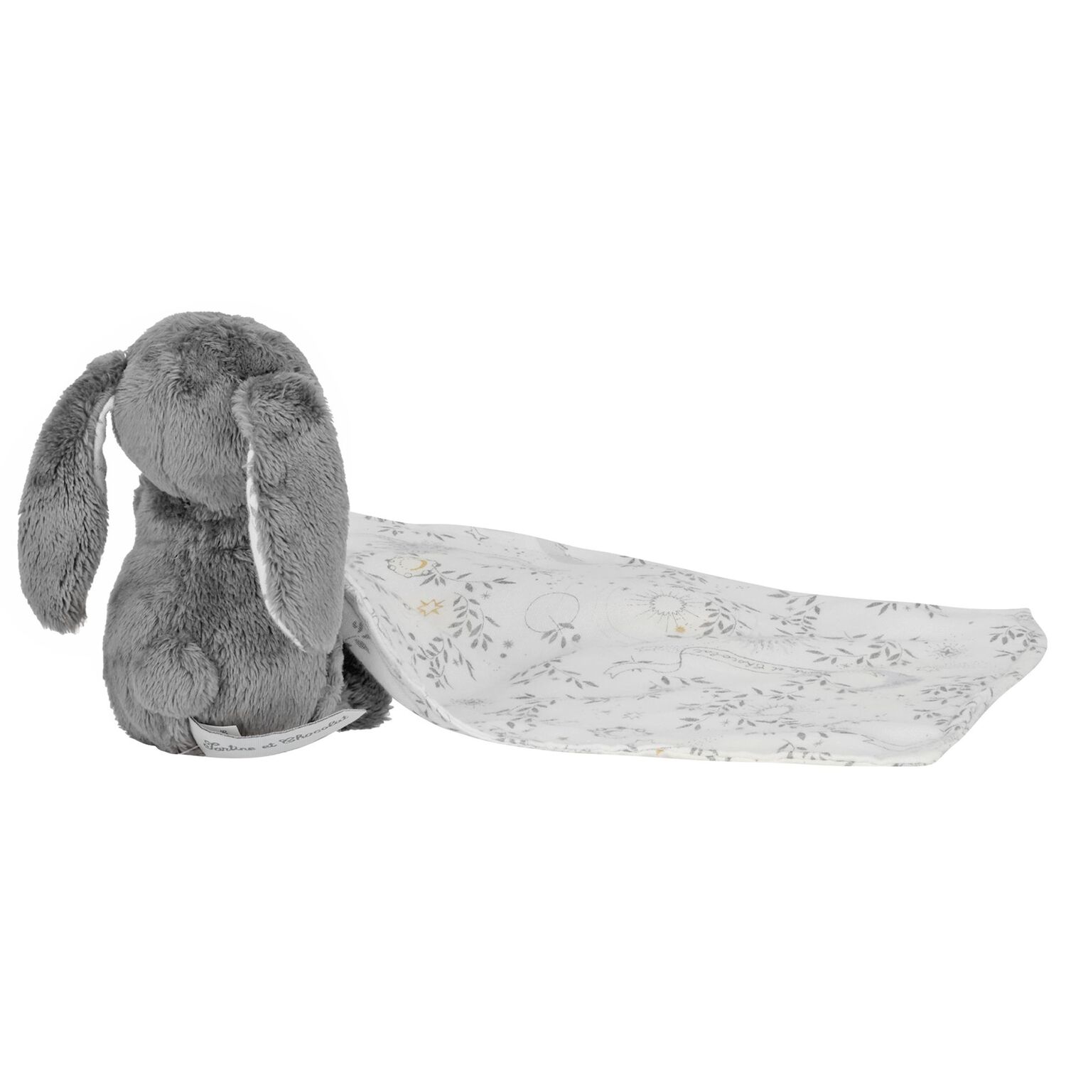 Grey R&ecirc;ve &eacute;toil&eacute; Rabbit Baby Comforter, 1, hi-res