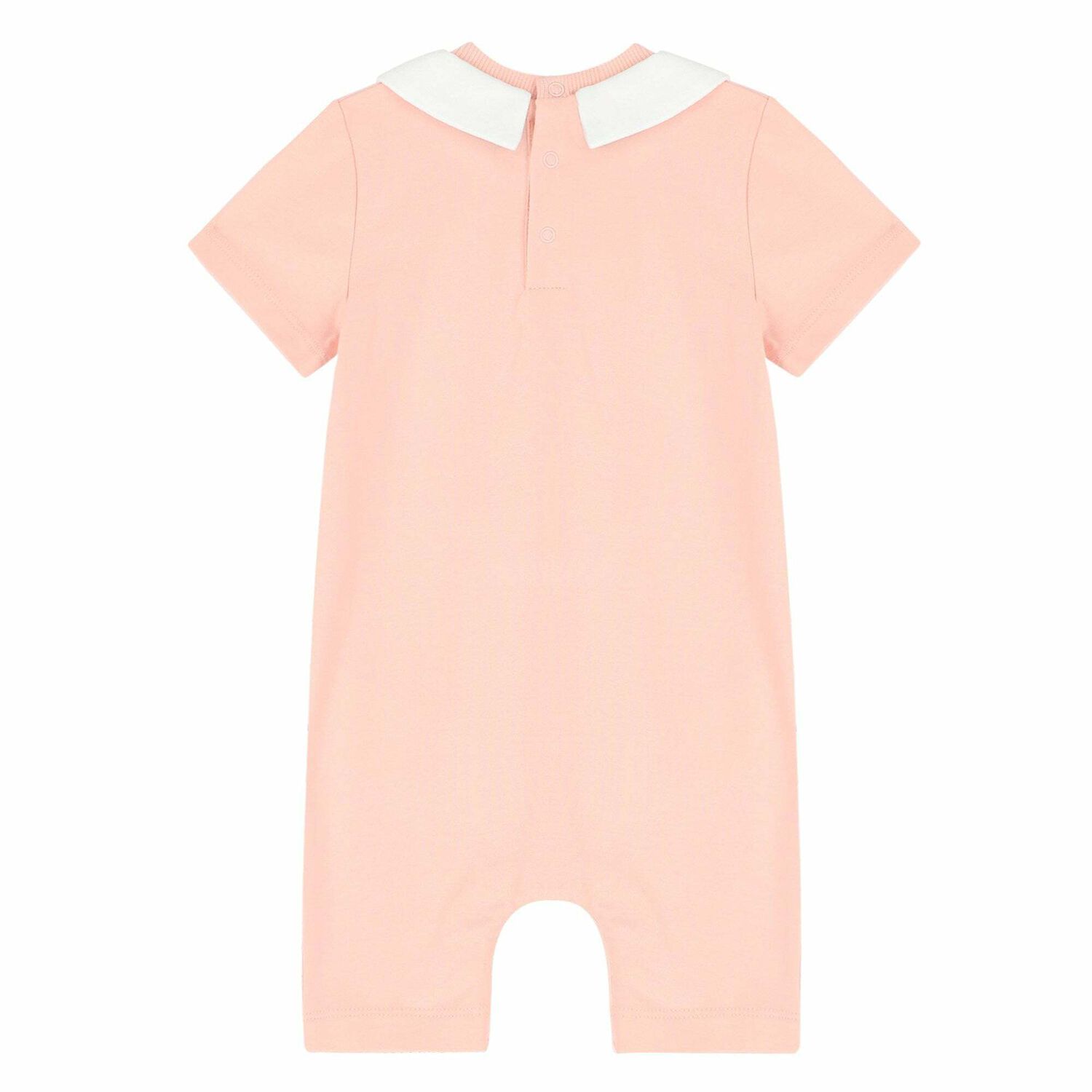 Baby Girls Pink Teddy Romper, 2, hi-res