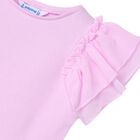 Girls Lilac Flutter Sleeve Top, 2, hi-res