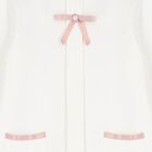 Girls Ivory Grosgrain Bow Dress, 1, hi-res