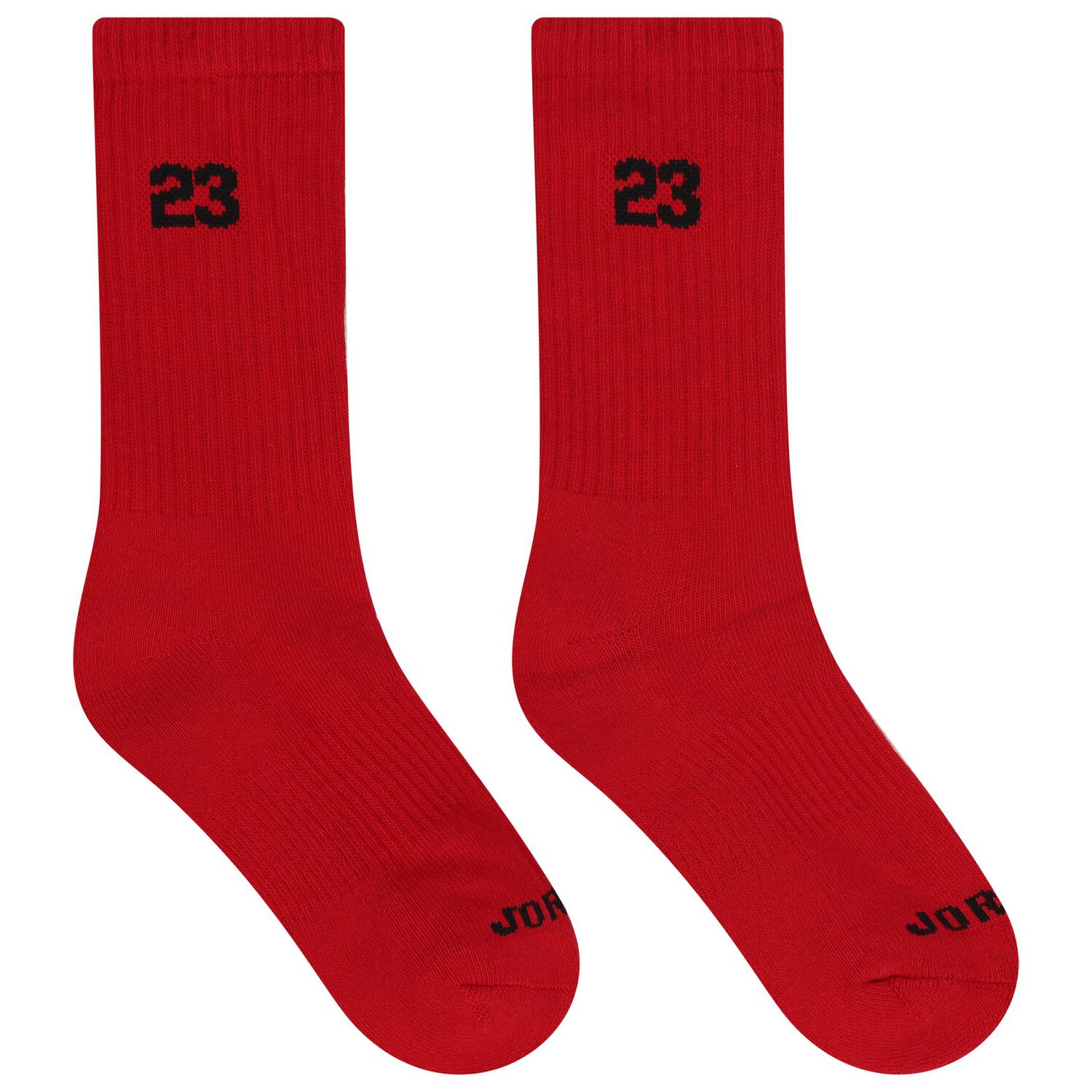 Boys Black, Red & Grey Jordan Logo Socks ( 3-Pack ) , 1, hi-res
