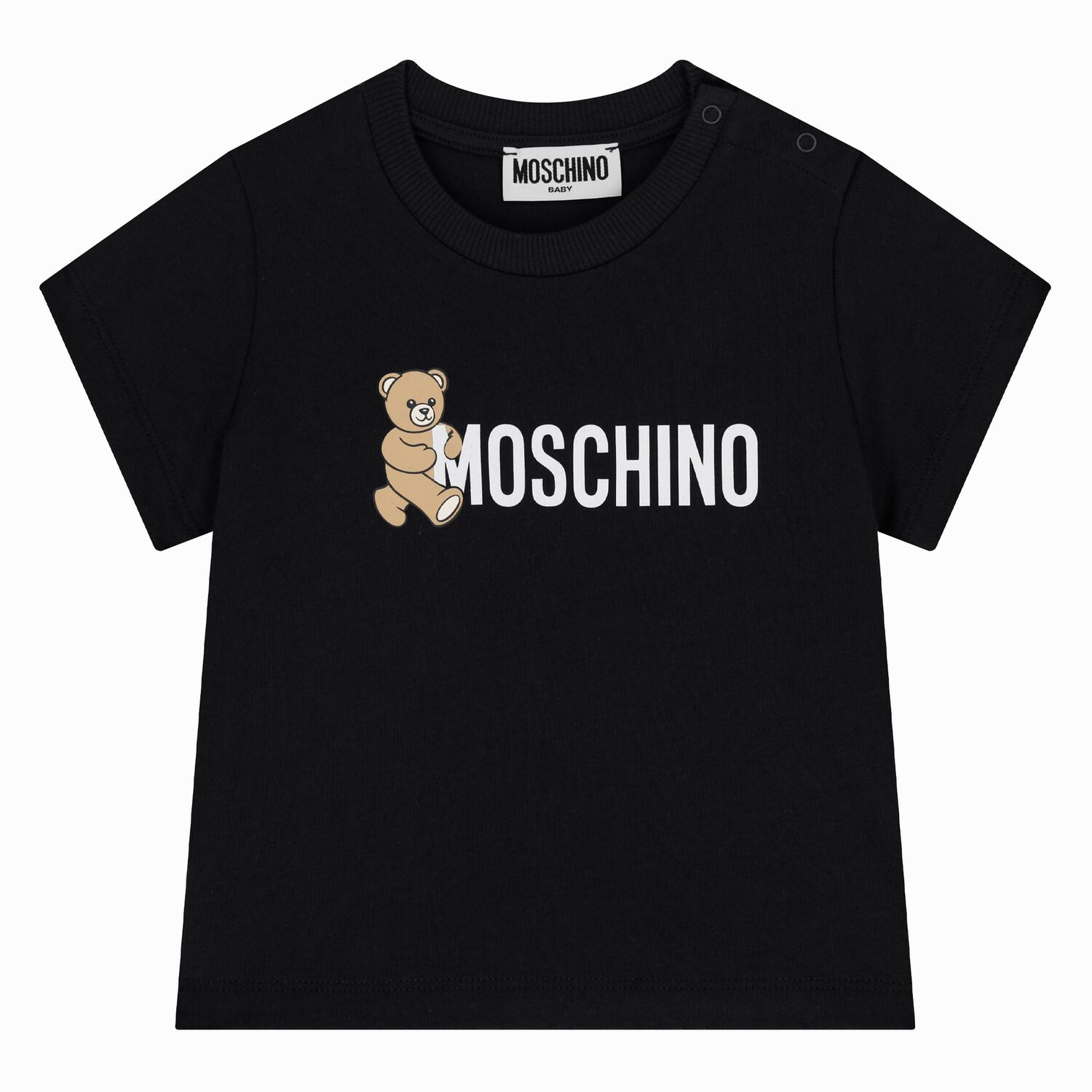 Younger Black Teddy Bear Logo T-Shirt, 2, hi-res image number null