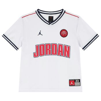 Boys White Jordan Logo T-Shirt