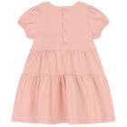 Younger Girls Pink Logo Dress, 1, hi-res
