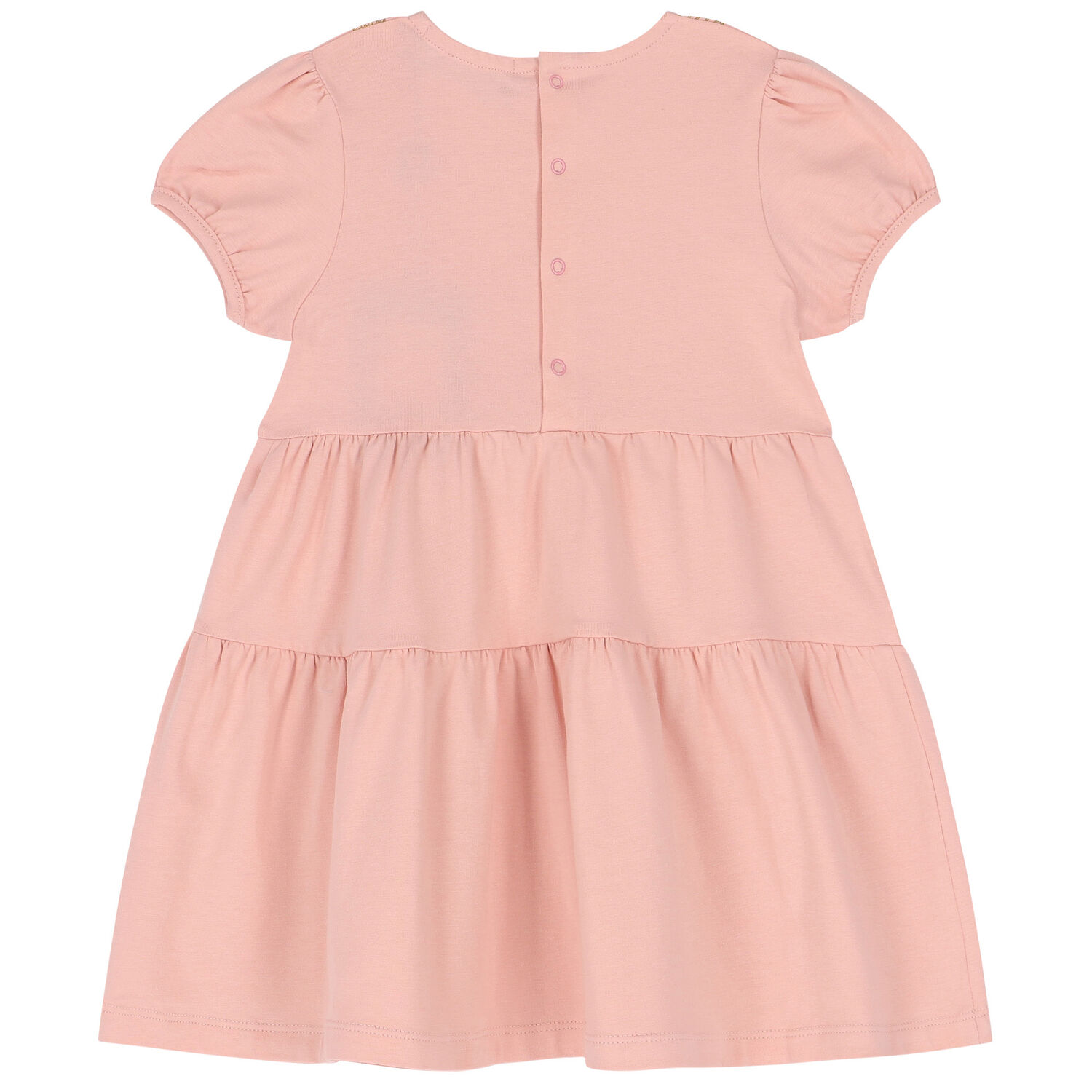 Younger Girls Pink Logo Dress, 1, hi-res
