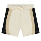 Younger Boys Beige Striped Shorts, 2, hi-res