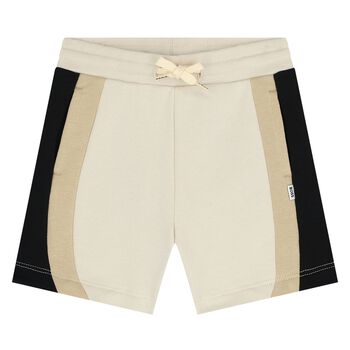 Younger Boys Beige Striped Shorts