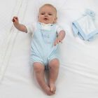 Baby Boys Blue Romper, 1, hi-res