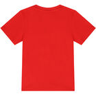 Younger Boys Red Logo T-Shirt, 4, hi-res