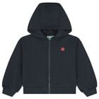 Girls Navy Blue Boke Flower Tracksuit, 1, hi-res