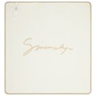 Beige & Ivory Logo Baby Blanket, 1, hi-res