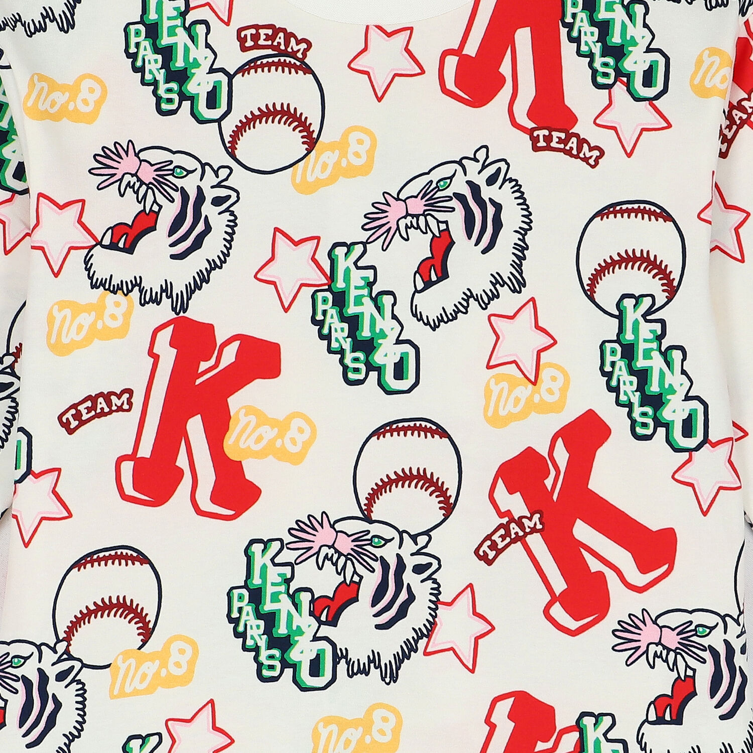 Girls White Varsity Logo Long Sleeve Top, 1, hi-res image number null