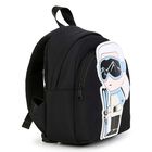 Boys Black Ikonik Karl Backpack ( 27cm ), 1, hi-res