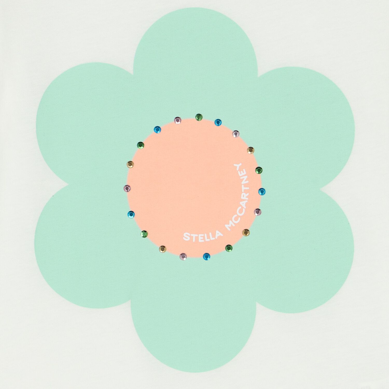 Girls Ivory Flower T-Shirt, 1, hi-res