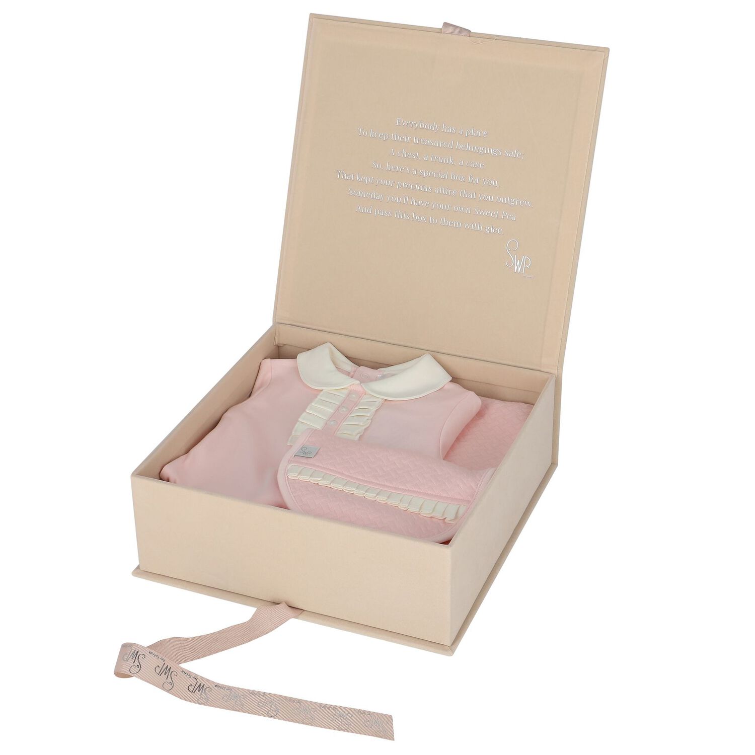 Baby Girls Pink & Ivory Babygrow Gift Set, 2, hi-res image number null