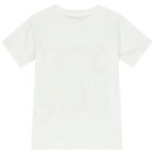 Girls Ivory Logo T-Shirt, 2, hi-res